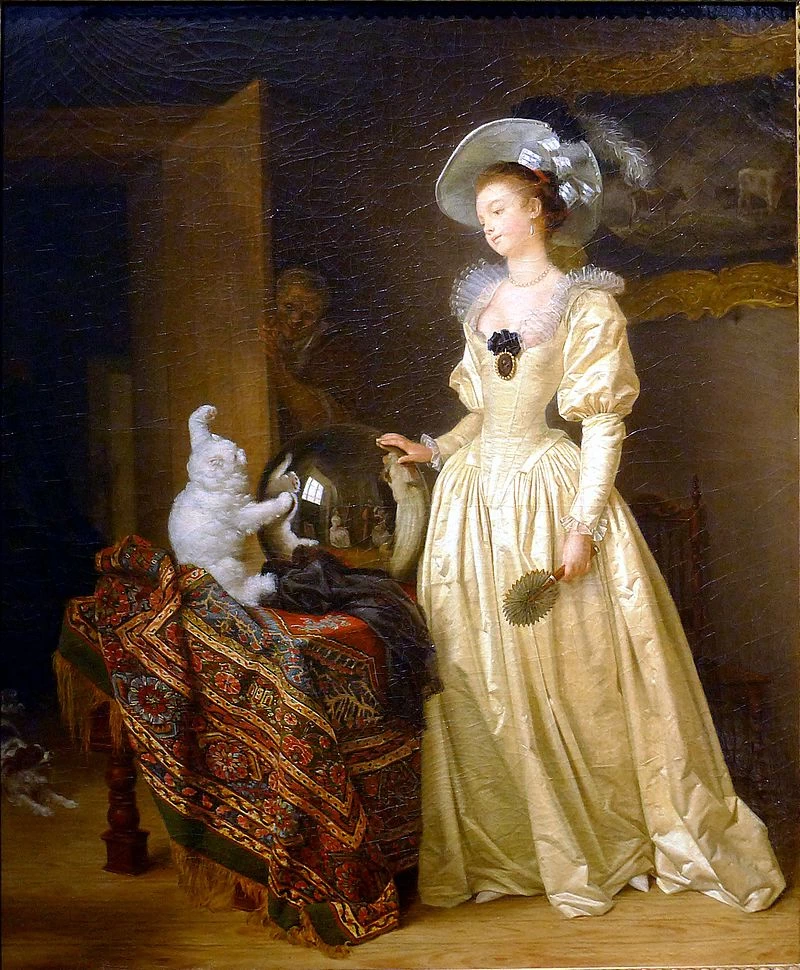  155-Jean-Honoré Fragonard-Le chat angora 